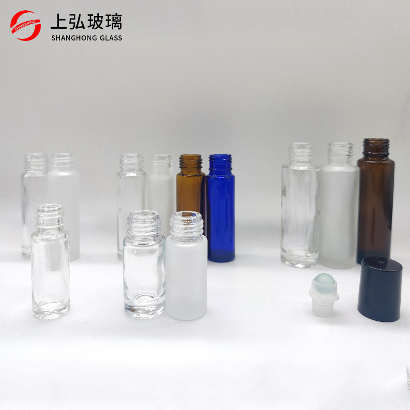 旅行ポータブルエッセンシャルオイルボトル 10 ミリリットルローラーボールボトル空ボトルつや消し香水詰め替えローラーボールボトルサンプルガラスボトル|undefined