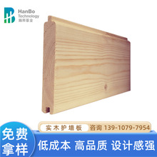 江西木材加工厂定制建筑装饰木板材墙面线装饰瀚邦木屋外墙板
