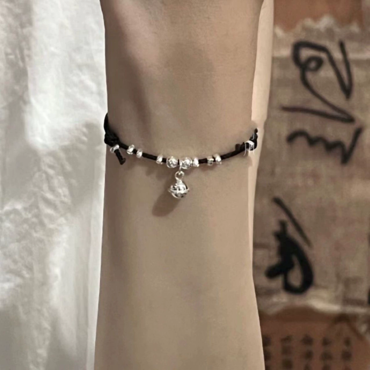 Маленький колокольчик, плетёный красный шнурок bracelet для любимого, украшение