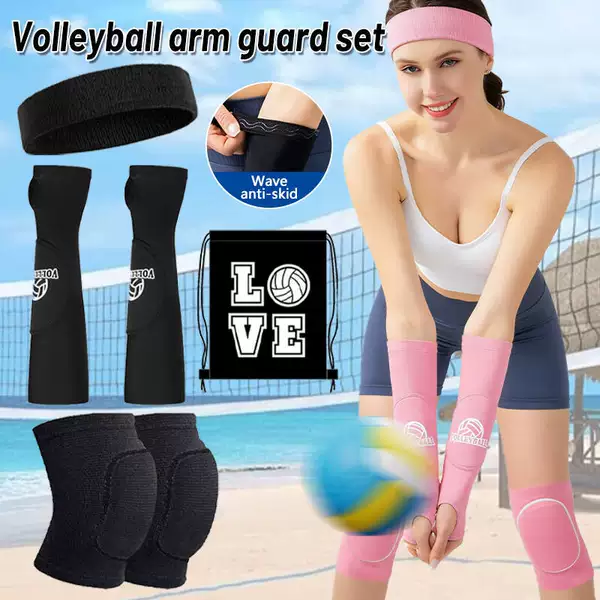 Cross-border Volleyball Arm Guard Sports Training Sponge Thickened Breathable Finger Armguard Lined Anti-slip Sports Wrist Guard