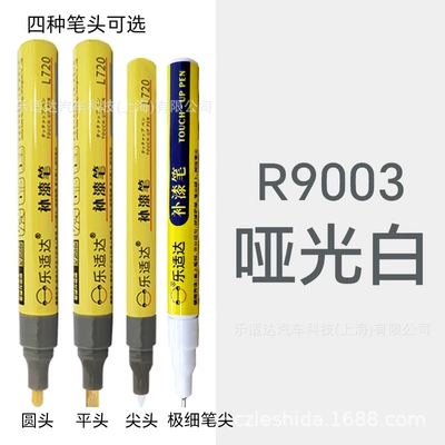 Avtomobil boya qələmləri – Coverage Car Paint - round-tip-r9003-matte-white