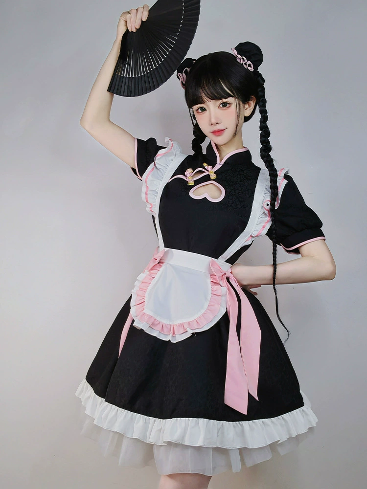 Genuine cheongsam, uniform, set, dress, Lolita style, cosplay, Chinese style
