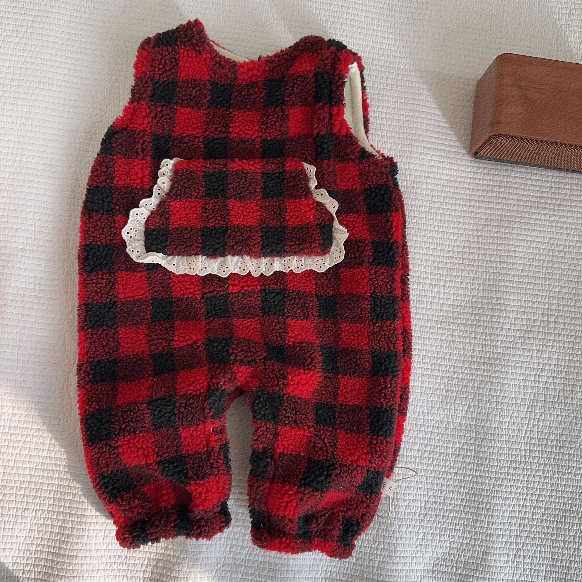 Conjunto Térmico de Overol para Bebé, Set de 2 Piezas, Algodón, Engrosado, Suave, para Invierno