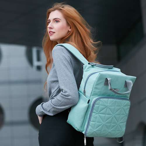 Waterproof multifunctional large capacity machine washable mommy bag backpack mother and baby outing bag maternity bag wholesale