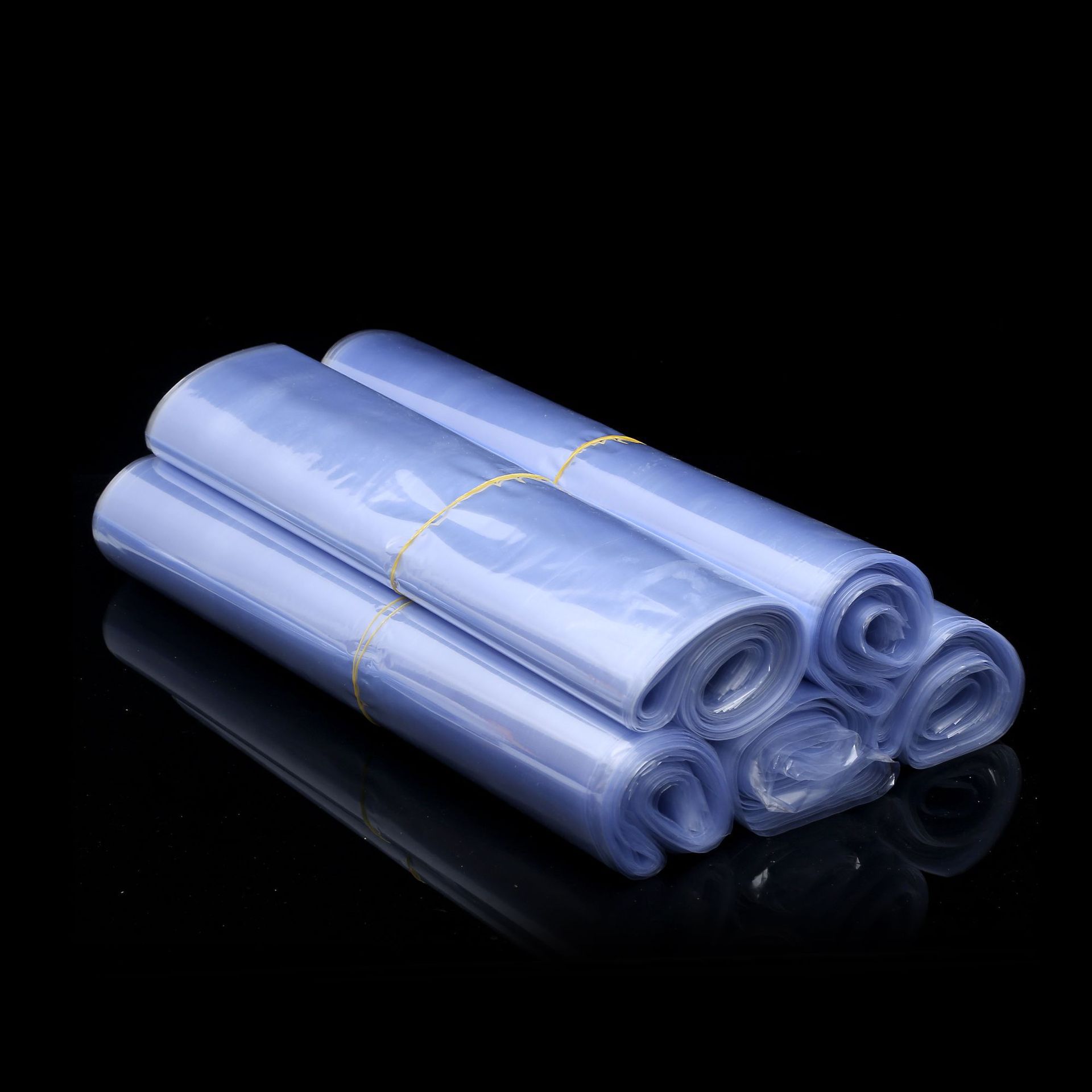 现货PVC热缩袋l两头通热收缩袋热收缩膜高透明吸塑袋小号批发可定