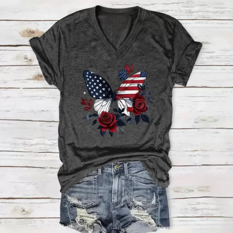 2025速卖通外贸欧美女装女士圆领3D印花卡通跨境短袖新款女式t恤