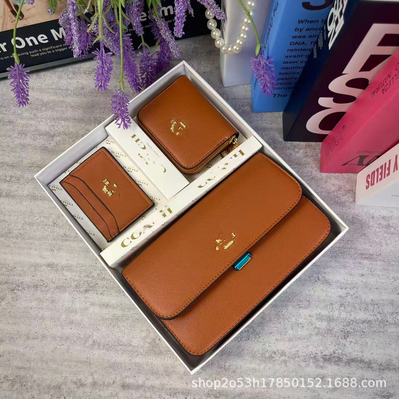 C bolsos de la familia damas 2025 nueva moda vieja bolsa de mano cartera bolsa de tarjetas conjunto caja de regalo de alta calidad