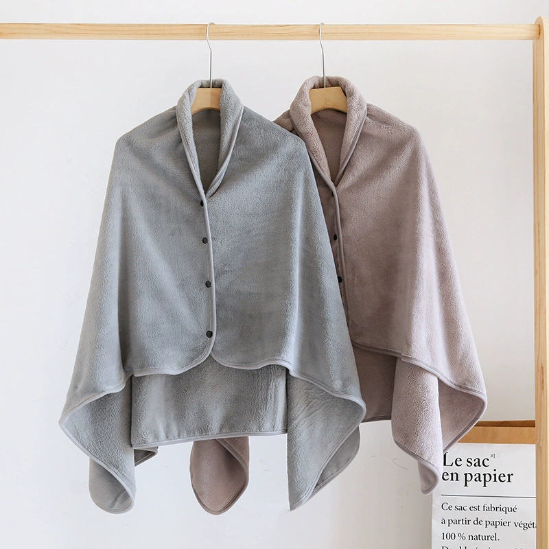 Flannel cloak, duvet, winter trench coat