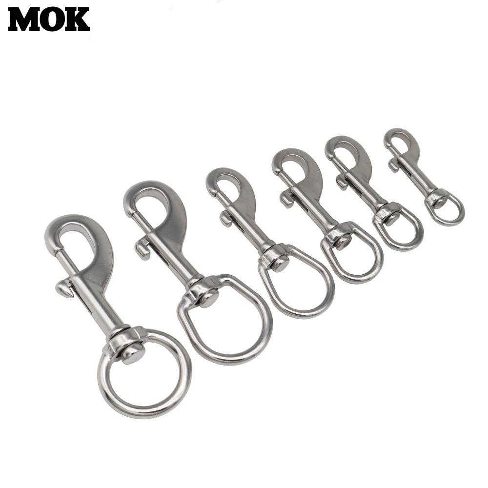 316不锈钢单头钩  旋转弹簧钩 狗链钩潜水钩宠物牵引绳钩链条扣