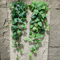 80cm 仿真绿植藤条壁挂绿萝壁挂 地瓜叶挂藤 爬山虎藤 绿色叶藤条