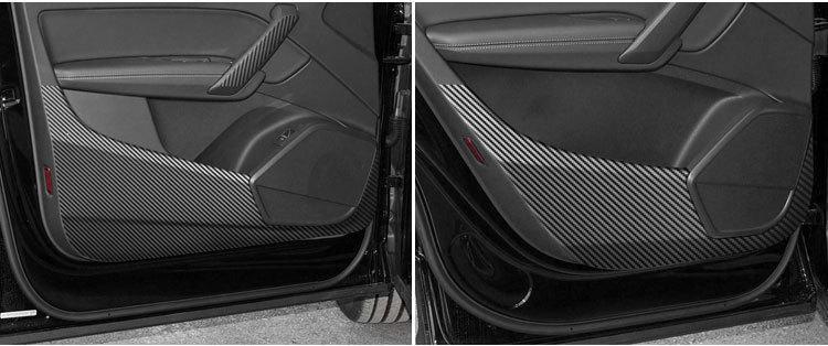Applicable for 18-20 years Audi Q5L interior color change film central control anti-scratch door anti-kick interior carbon fiber protective sticker