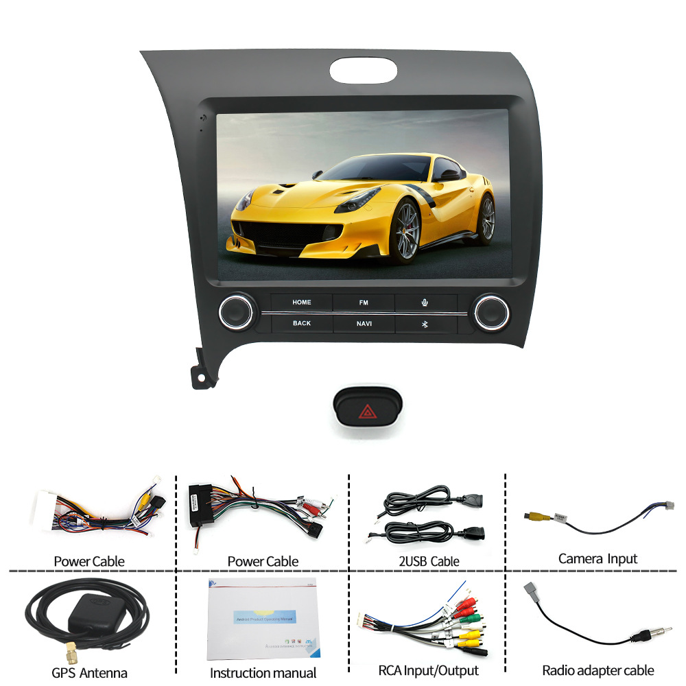 Aplicable al nuevo 13-17 Kia K3 botón coche inteligente Android pantalla grande navegación GPS jugador