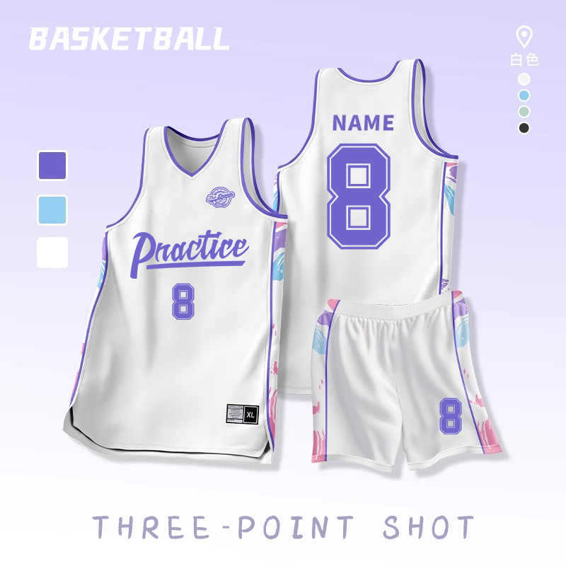 American Basketball Suit Student Summer Competition Team suit Men's and Women's Training Suit Basketball Jersey Quick-Dry Vest Printing