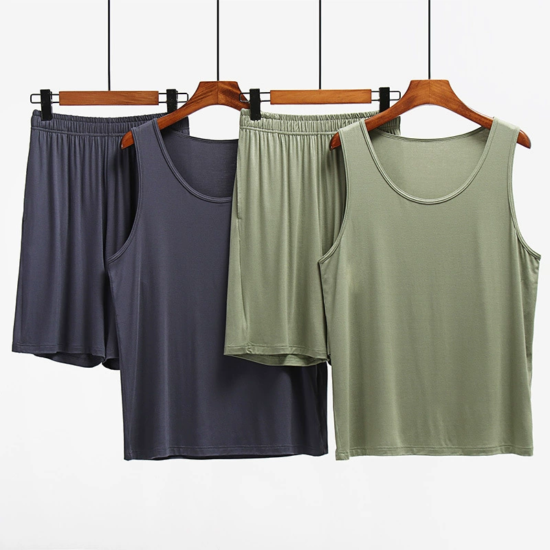 Men's thin vest sleevless, comfortable pijama for leisure, set, size, (Physicals), oversize