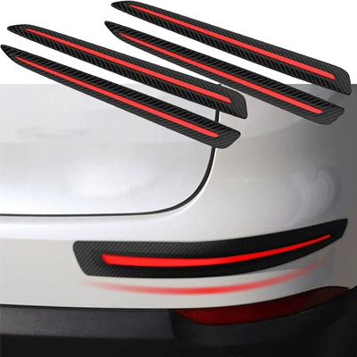 Factory Direct Sales Car Carbon Fiber Pattern Anti-Collision Strip Bumper Anti-Scratch Strip Sticker Car Body Door Edge Anti-Scratch Protection Soft Rubber Strip