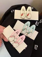 Заколка для волос Kitty ~ 2 шт.! KT кошка розовое девчачье сердце мультяшная боковая заколка для челки аксессуары для волос головной убор для сломанных волос