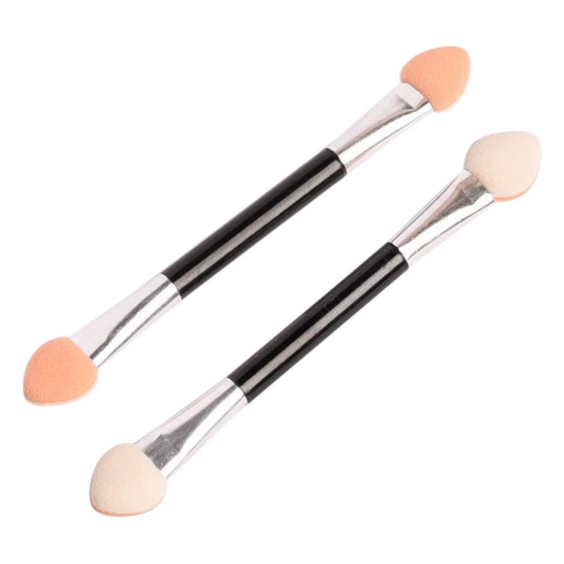 В наличии двуглавая кисть для теней для век, двухцветная алюминиевая трубка для теней для ногтей, высококачественная кисть для теней для век