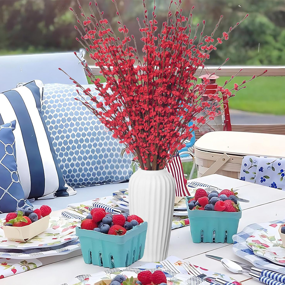 5 flores simuladas Pe rollo flor de primavera jazmín flores simuladas flor de ciruela flor decoración del hogar ramo flores falsas boda mudanza