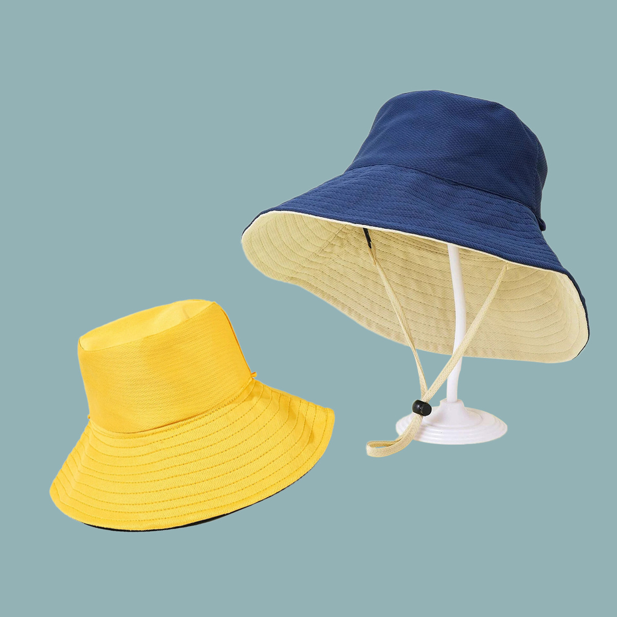Moda De Doble Cara Puede Usar Sombrero De Pescador De Red display picture 15