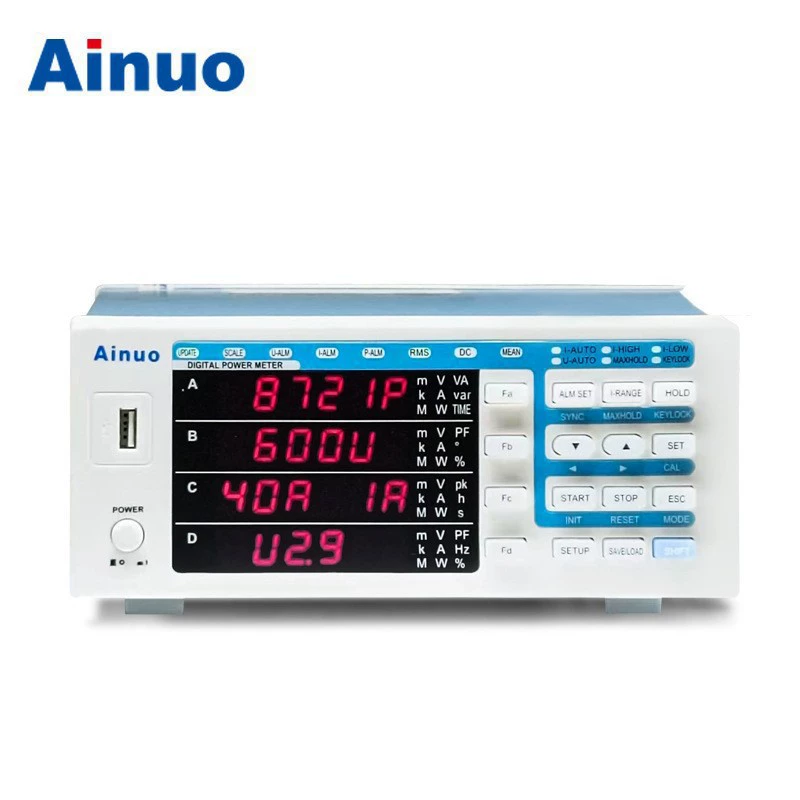 Комплексный прибор для измерения электрических параметров Qingdao Ainuo AN8721PV3 для измерения мощности переменного и постоянного тока