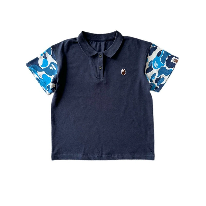 Летний детский камуфляж Polo, футболка для мальчиков, детская одежда, с коротким рукавом, для подростков