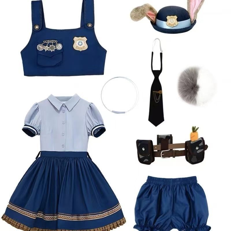 반팔 정장 스커트 [후드 있음]