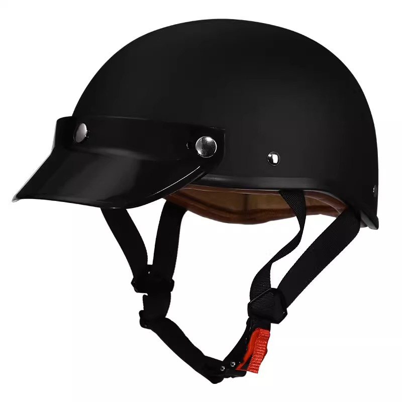 [En stock] Retro Harley Locomotive Halle Halle Casco de motocicleta para hombre Casco de pala de verano Pedal