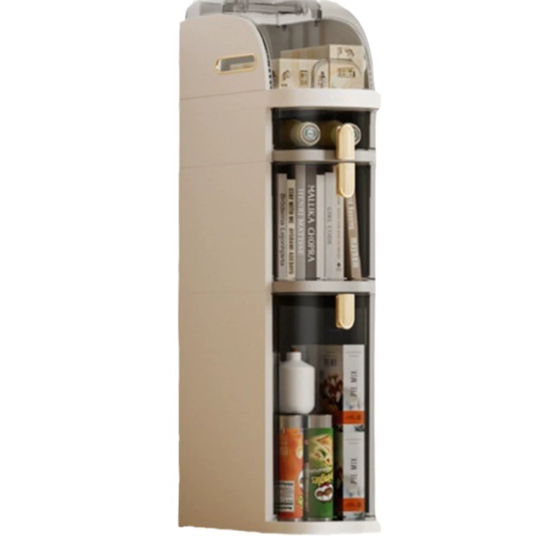 Бытовой шкаф для хранения с зазором Ванная комната Кухня Многофункциональный шкаф для хранения Многослойный напольный прозрачный шкаф большой емкости