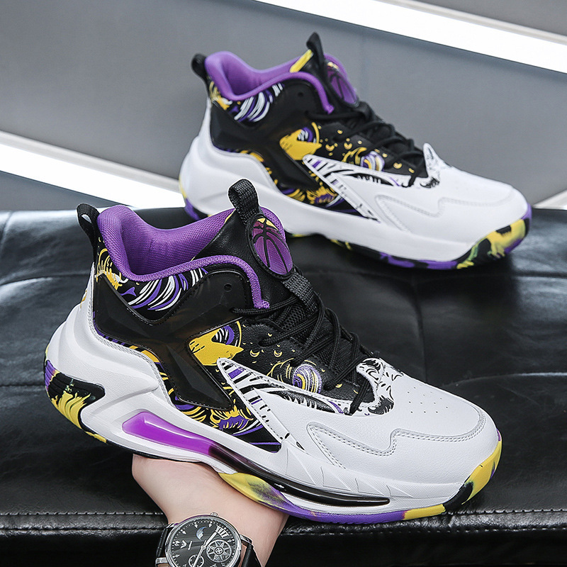 Men's Shoes 2023 Autumn and Winter New Couple Trendyy Sports Shoes High-Top Sneakers Female Students Basketball Running Shoes