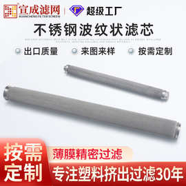 不锈钢折叠滤芯 折波滤芯不锈钢熔体滤芯液压油过滤器喷枪过滤网