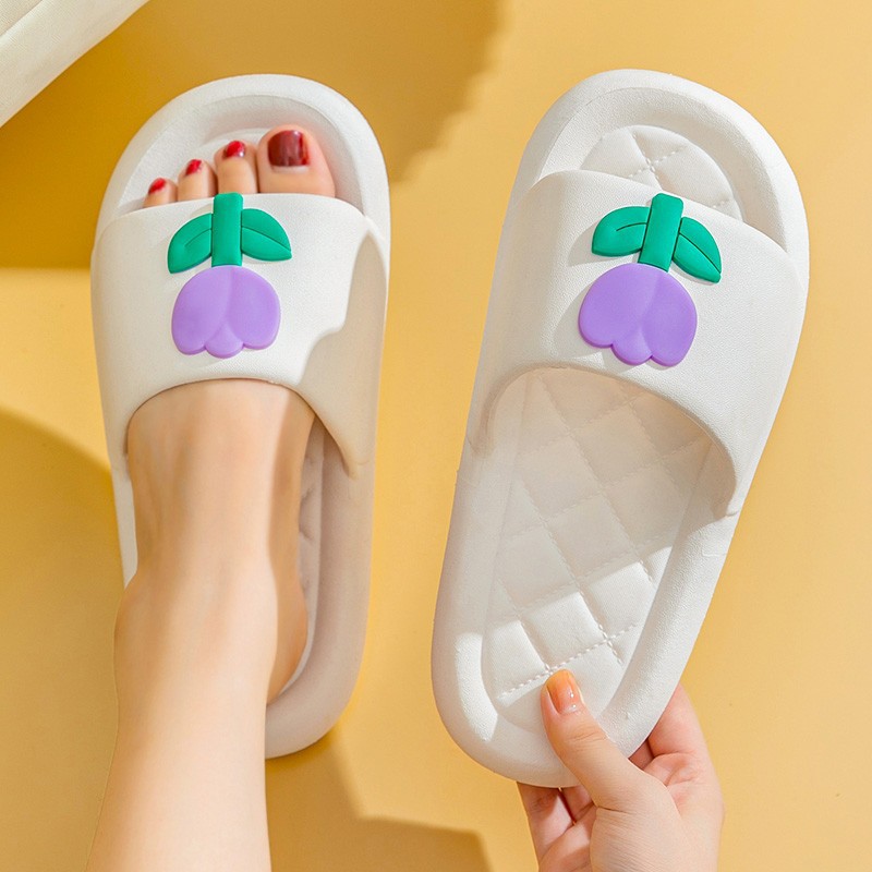 [Precio de bienestar con pérdidas] Baño interior de verano Baño antideslizante Zapatillas de mujer Hogar de mujer