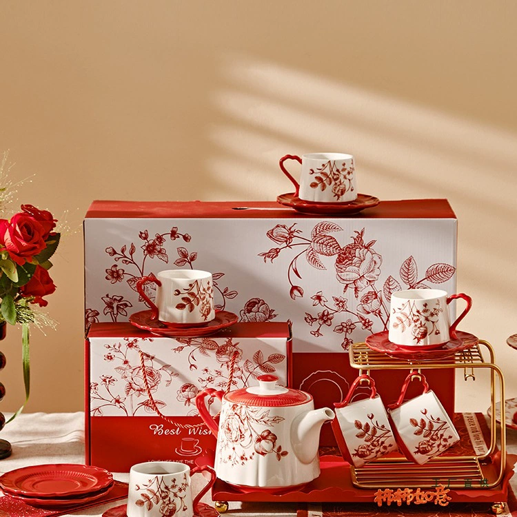 Teapot, tea cup, high quality set for home use, Birthday gift