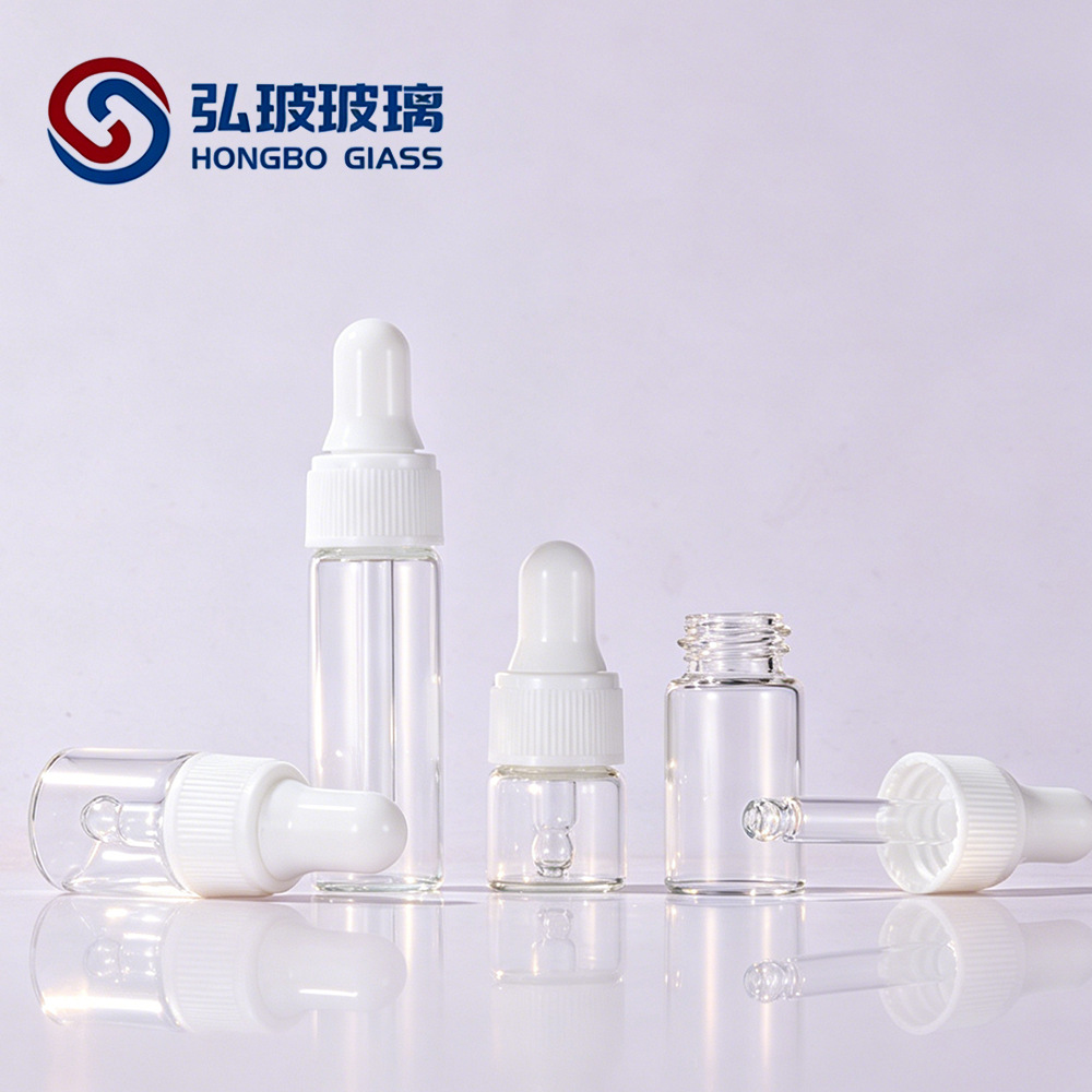 Punto de fábrica 1ml botella de aceite esencial 2ml3ml botella de gotero marrón botella de despliegue de sub-embalaje botella de aceite esencial pequeña