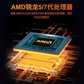 派勤AMD迷你nuc主机主板8845 7840HS双网口Type-C跨境工控小电脑