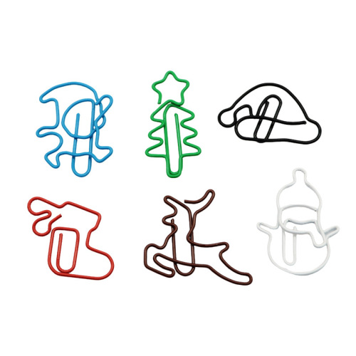 New colored paper clips, cute cartoon shaped paper clips, creative and thickened metal bookmarks