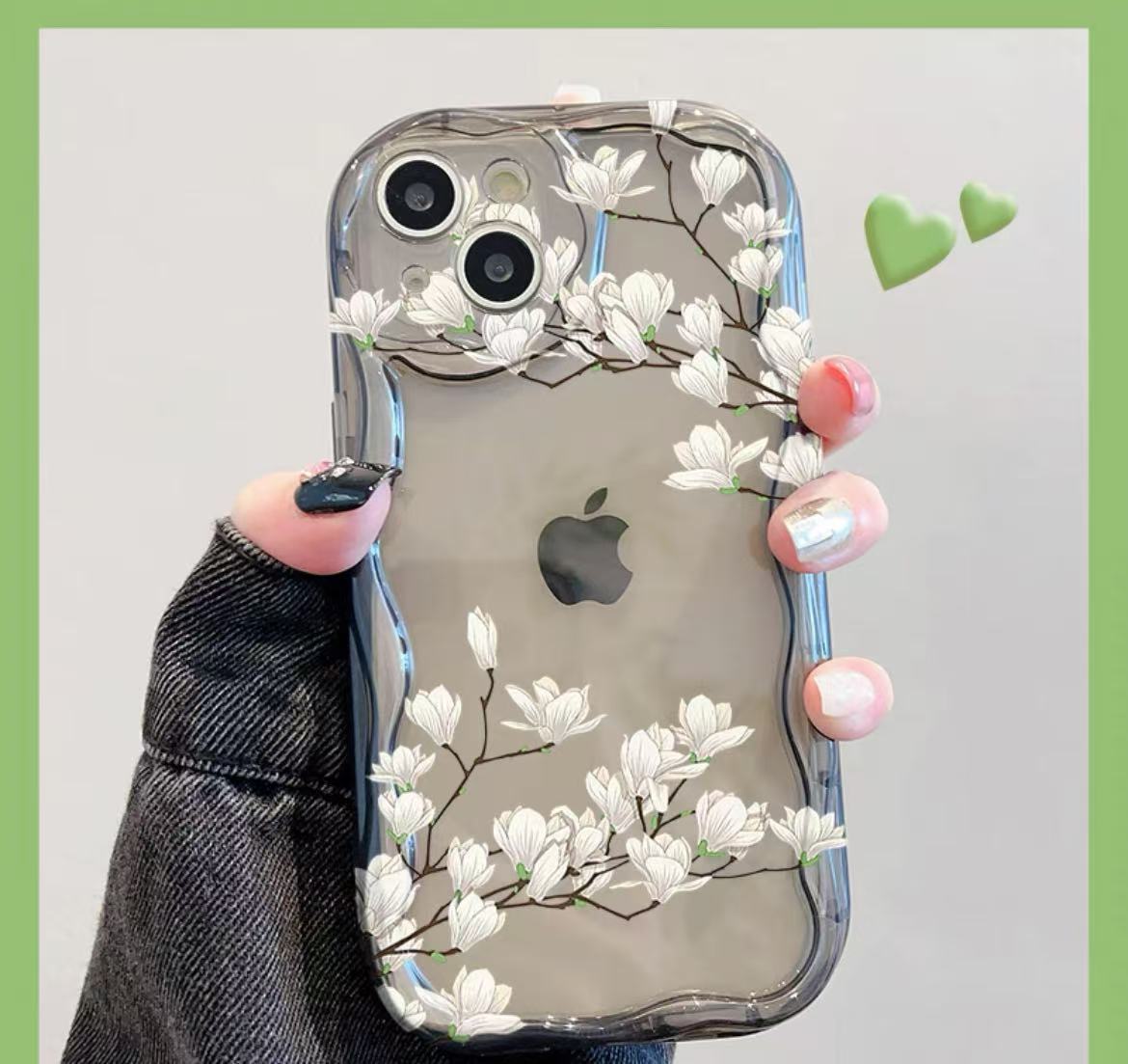 Nueva flor de magnolia blanca china para Apple 16 funda transparente para teléfono móvil iPhone13promax/12/11/15/14