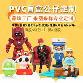 树脂盲盒手办公仔定制 卡通玩偶工艺品来图定做车载桌面摆件订制