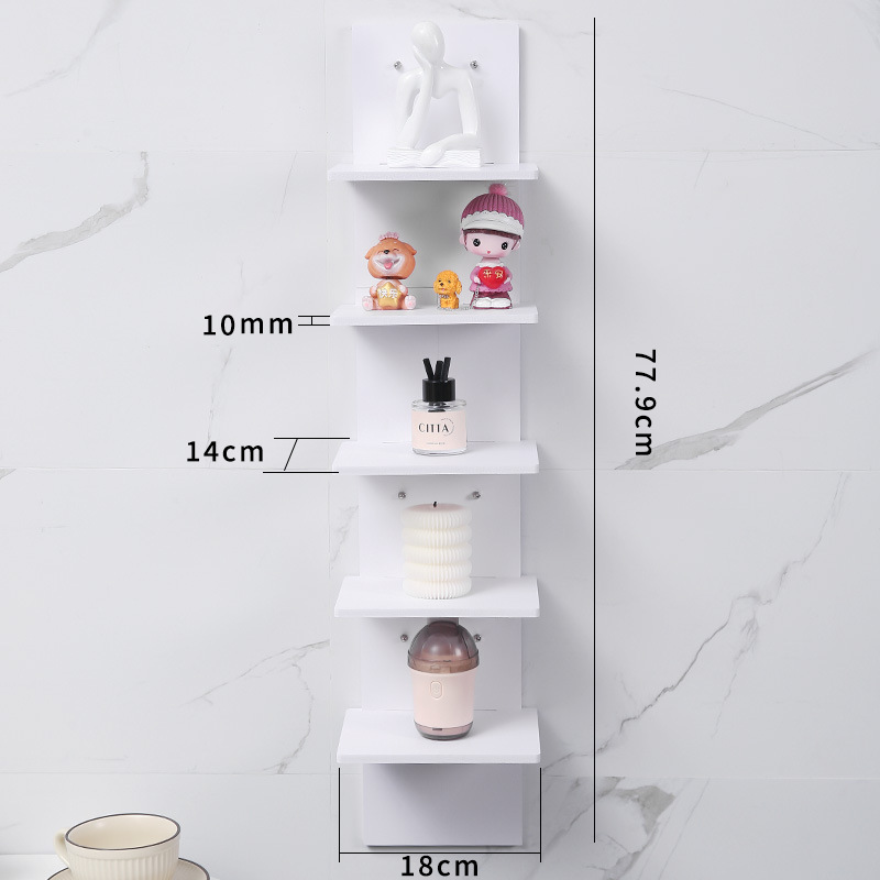 Estante flotante de pared para almacenamiento, estantería para sala de estar, estante de pared simple para dormitorio, librero de pared, estante de almacenamiento de múltiples niveles.