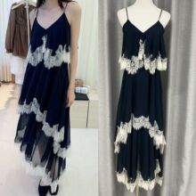 �ֻ�26�紺��Ʒ ����ɫ��˿ƴ�ӵ�������ȹ