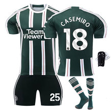 2324红魔客场绿足球服套装10号拉什福德21安东尼18卡塞米罗25桑乔