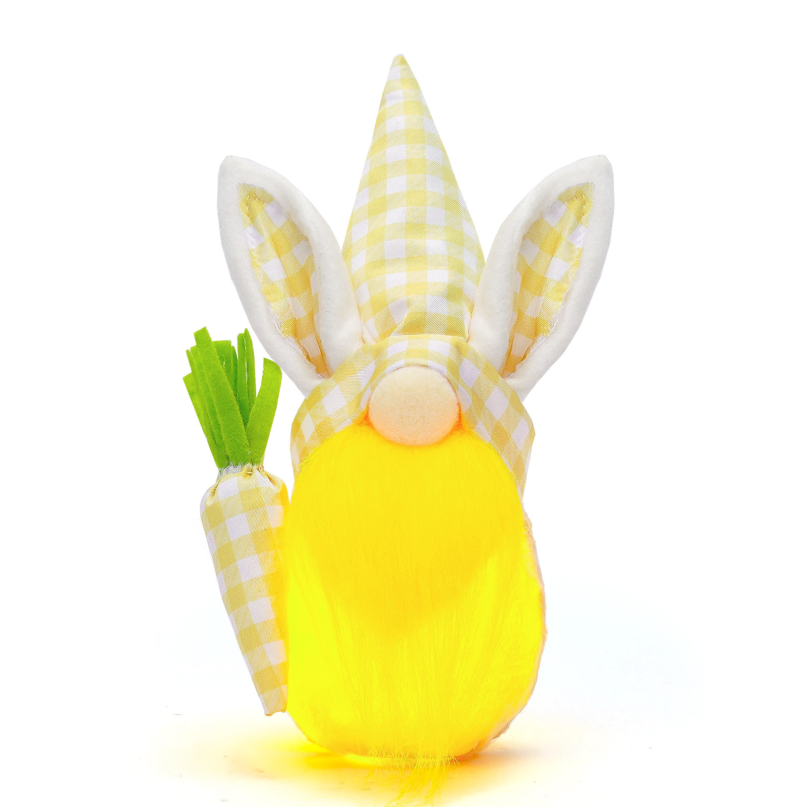 Nueva muñeca de conejo de Pascua luminosa muñeca sin rostro decoración lindo enano decoración de vacaciones suministros al por mayor