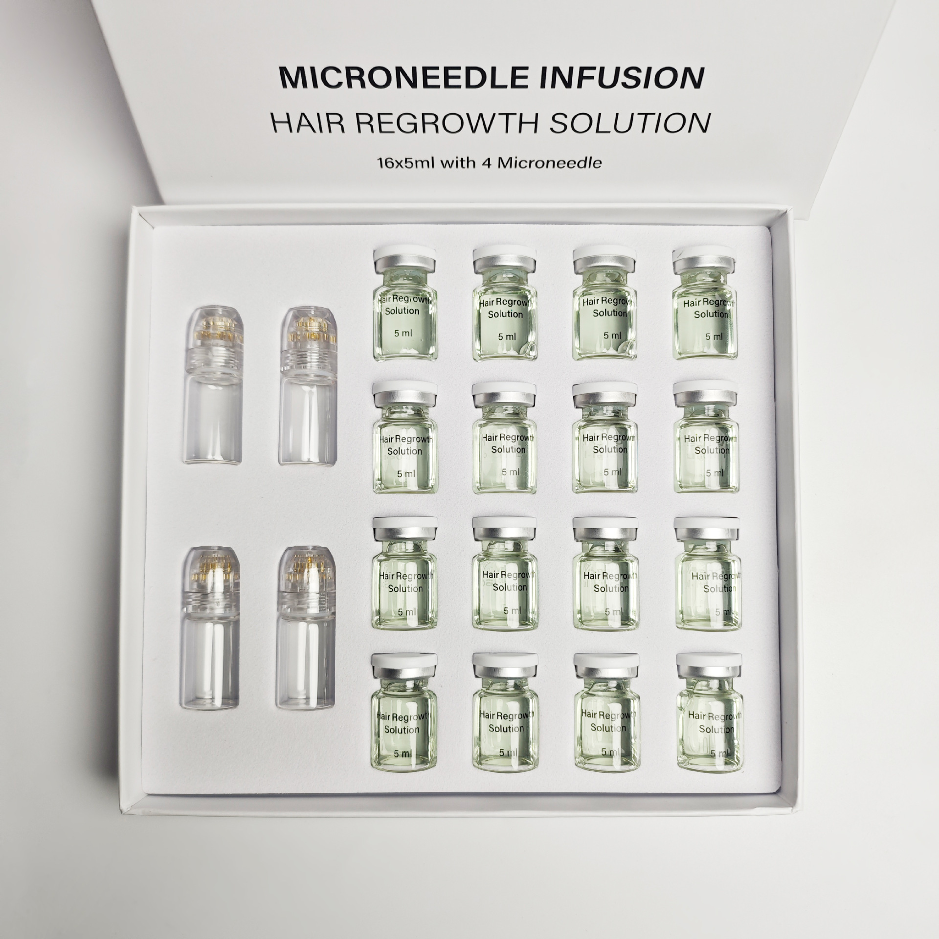 Suero de Microagujas para Crecimiento Capilar Anticaída e Hidratante para Cuidado Capilar