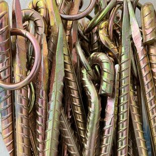 Nail Bolt Pile Steel Nail Bolt Bolt Greenhouse Cattle Sheep Horse Cattle Land Animal Husbandry Galvanized Tent Ground Anchor Bold Nail Breeding