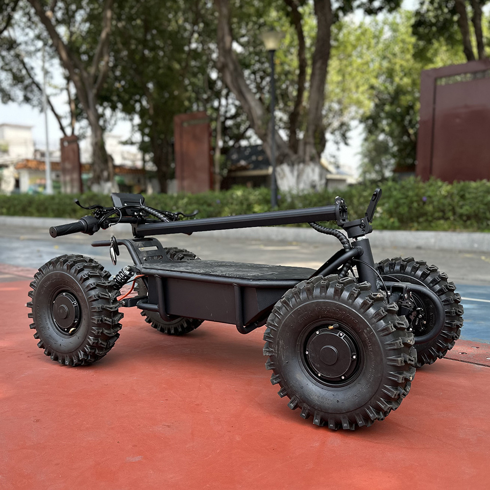 15inch Four-Wheel Drive Electric All-Terrain Vehicle, Off-Road Vehicle, Beach Vehicle, Four-Wheel Scooter, High Power, Long Range, Foldable
