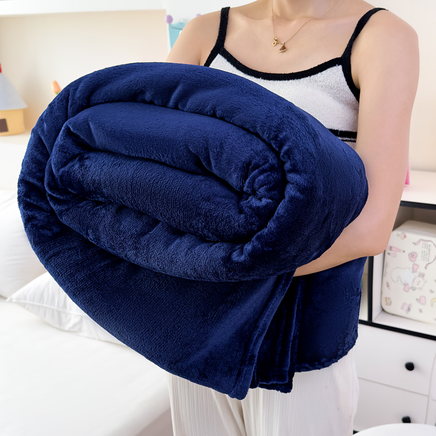 Transfronterizos simples Farai mantas de peluche primavera y otoño mantas de doble cara mantas de siesta mantas de aire acondicionado mantas de oficina mantas de chal