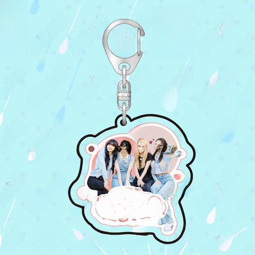 Blackpink cartoon keychain acrylic pendant Lisa Jennie Jisoo Park Chae Young Kim Ji Soo Ni 
