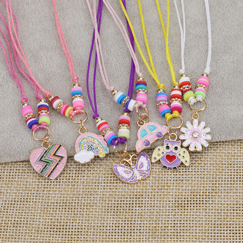 Fashion Heart Shape Butterfly Alloy Stoving Varnish Kidu0027S Bracelets