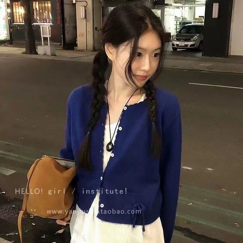 ins简约黑色环形吊坠皮绳项链女小众设计感气质毛衣链饰品配饰|undefined