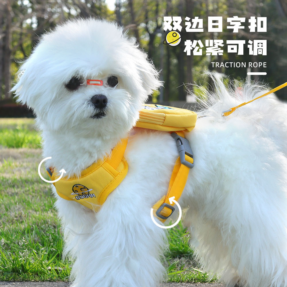 Nueva mascota pecho Correa chaleco mascota pequeño trasero pequeño perro caminando perro cuerda perro Correa en stock