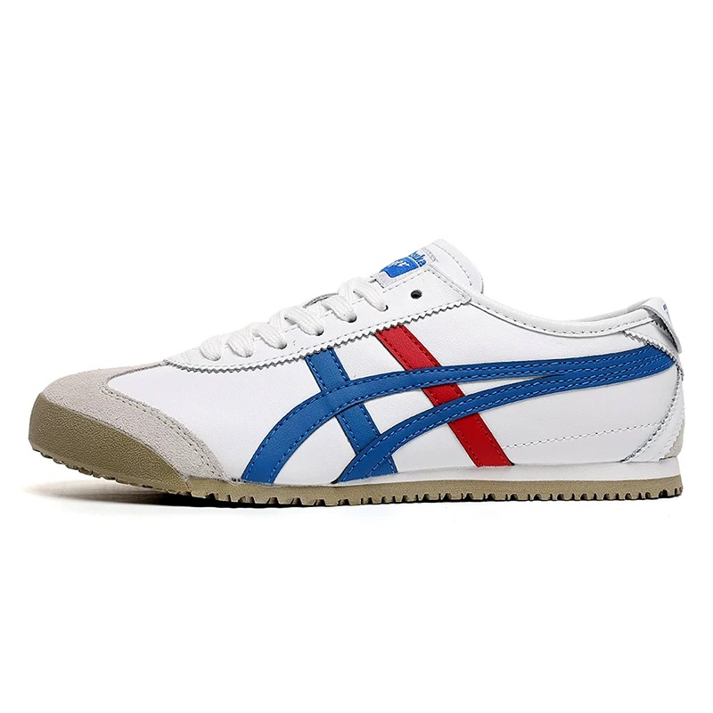 Onitsuka shoes-white, light blue and red (leather)